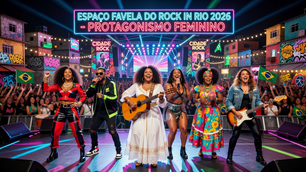 Espaço Favela do Rock in Rio 2026 destaca protagonismo feminino