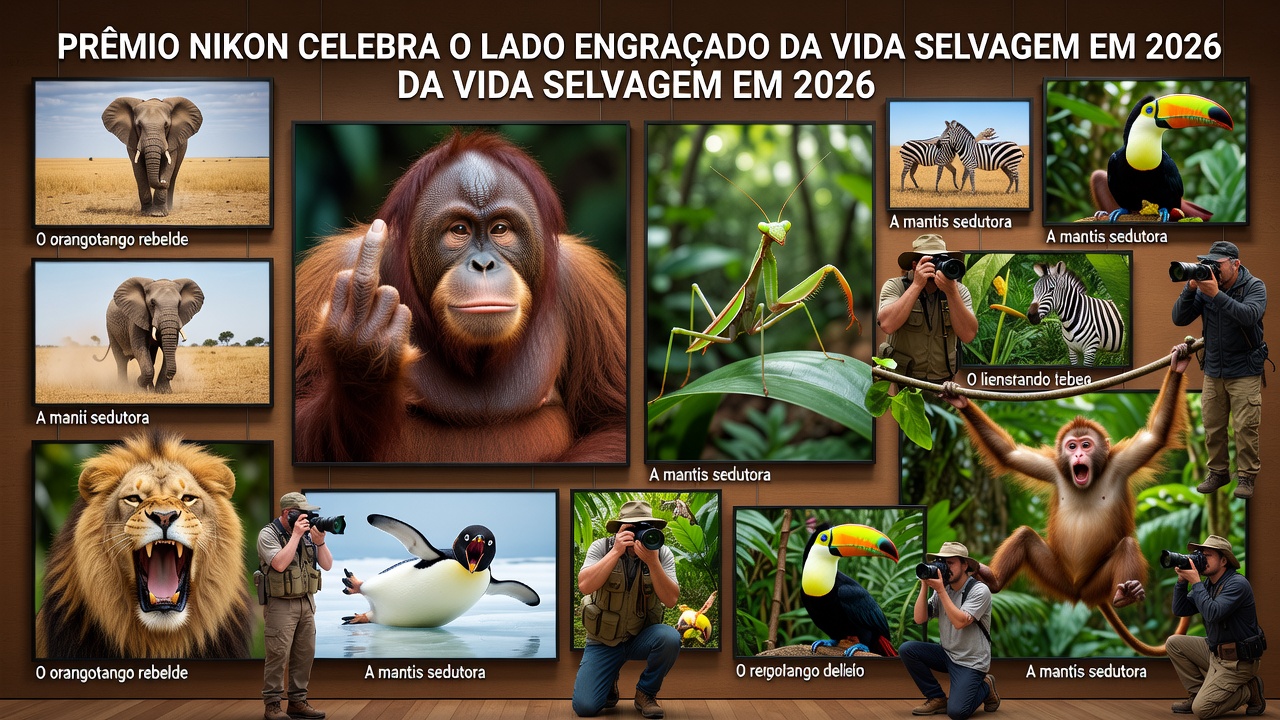 Prêmio Nikon Celebra o Lado Engraçado da Vida Selvagem em 2026