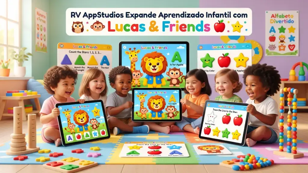 RV AppStudios Expande Aprendizado Infantil com Lucas & Friends