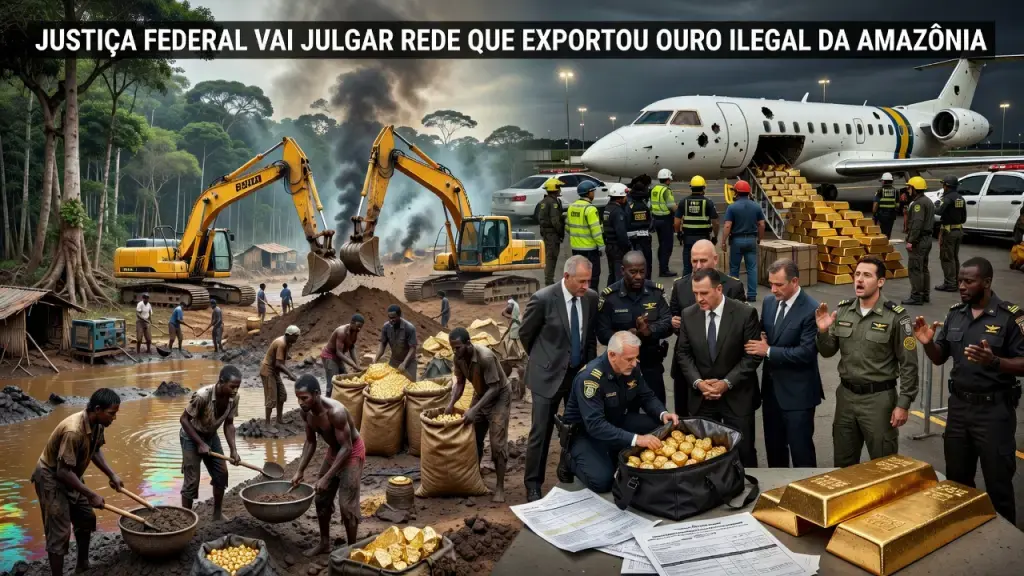 Justiça Federal vai julgar rede que exportou ouro ilegal da Amazônia